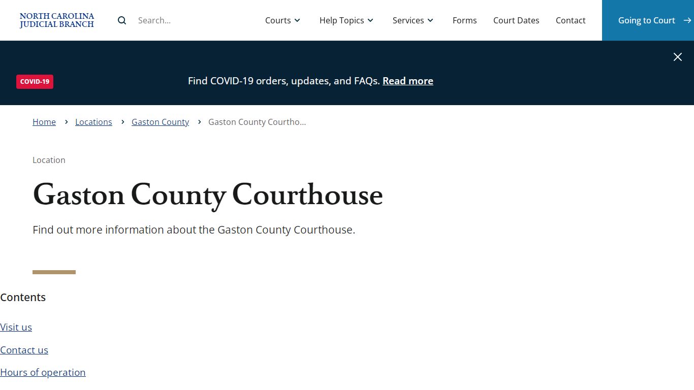 Gaston County Courthouse | North Carolina Judicial Branch